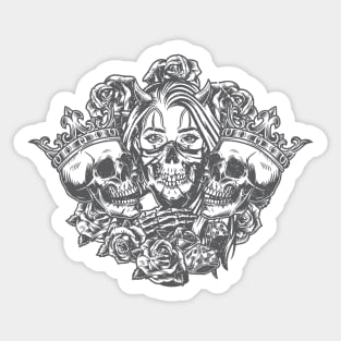 Skull lust story Sticker